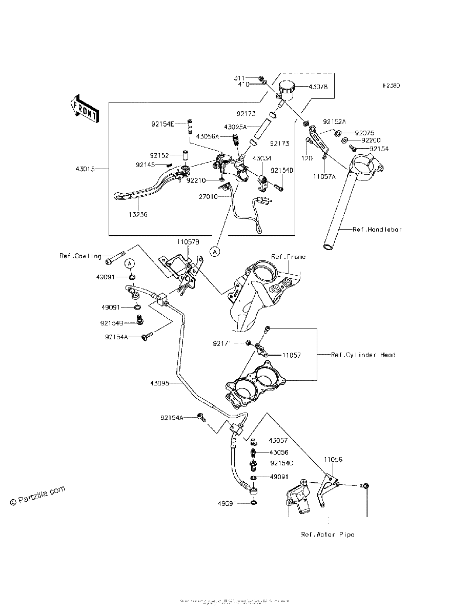 Diagrama de CLUTCH MASTER CYLINDER