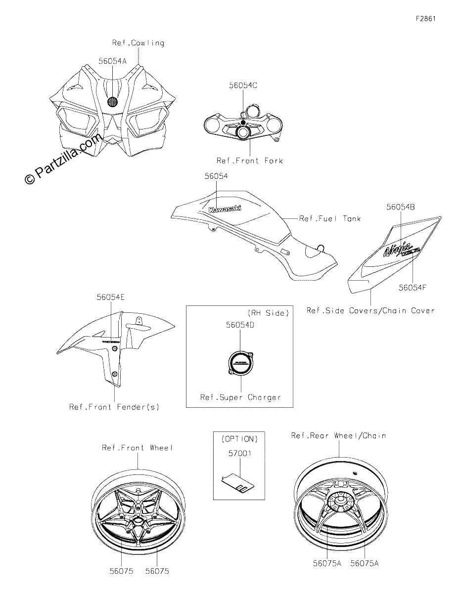 Diagrama de DECALS YHF YJF