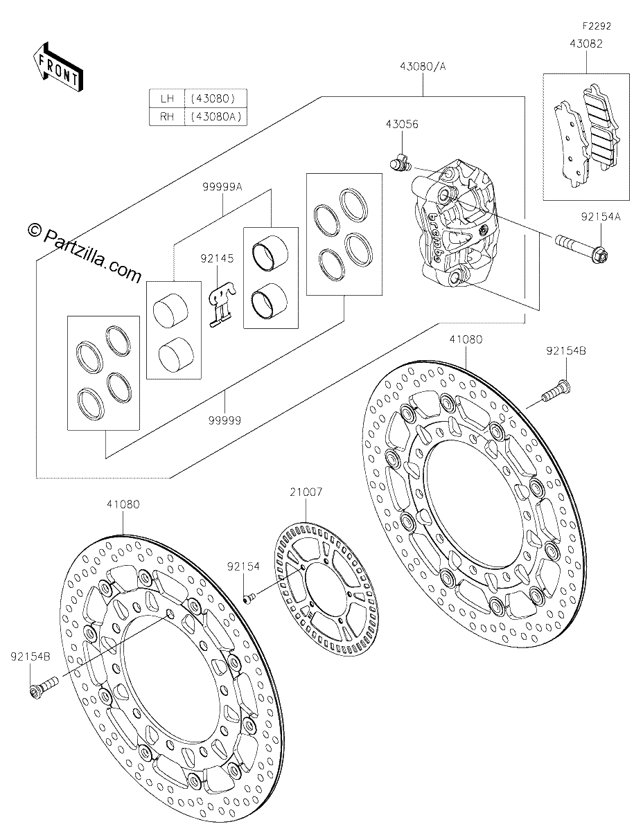 Diagrama de FRONT BRAKE