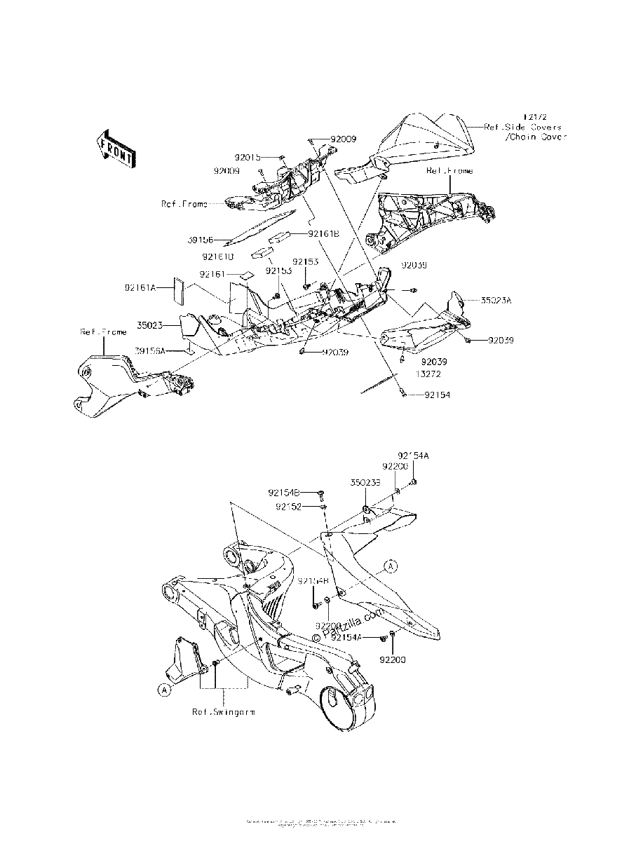 Diagrama de REAR FENDER S