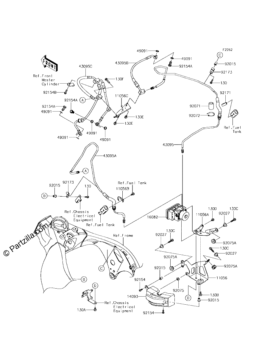 Diagrama de BRAKE PIPING