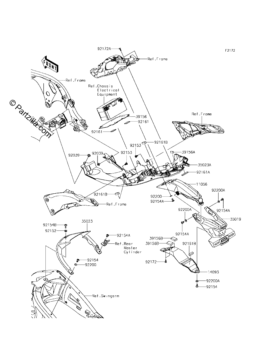Diagrama de REAR FENDER S