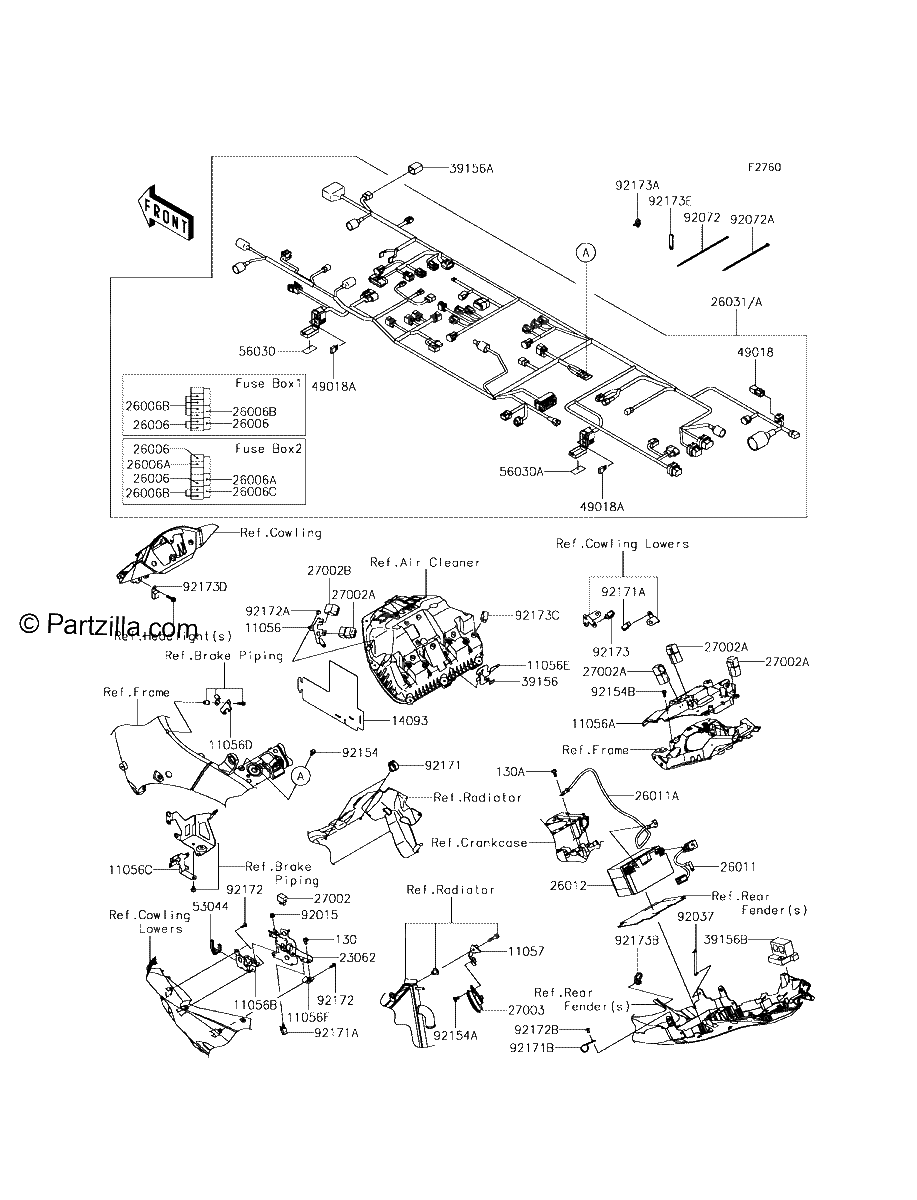 Diagrama de CHASSIS ELECTRICAL EQUIPMENT