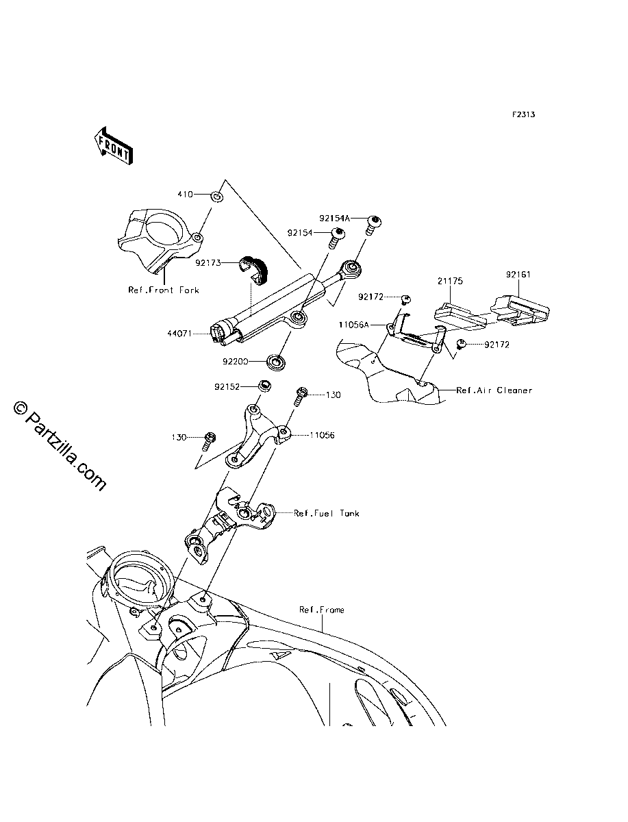 Diagrama de STEERING DAMPER