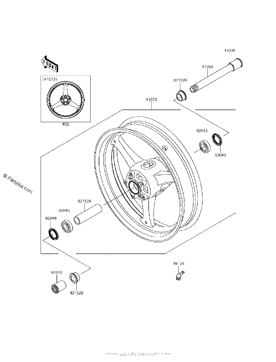 Diagrama de FRONT WHEEL