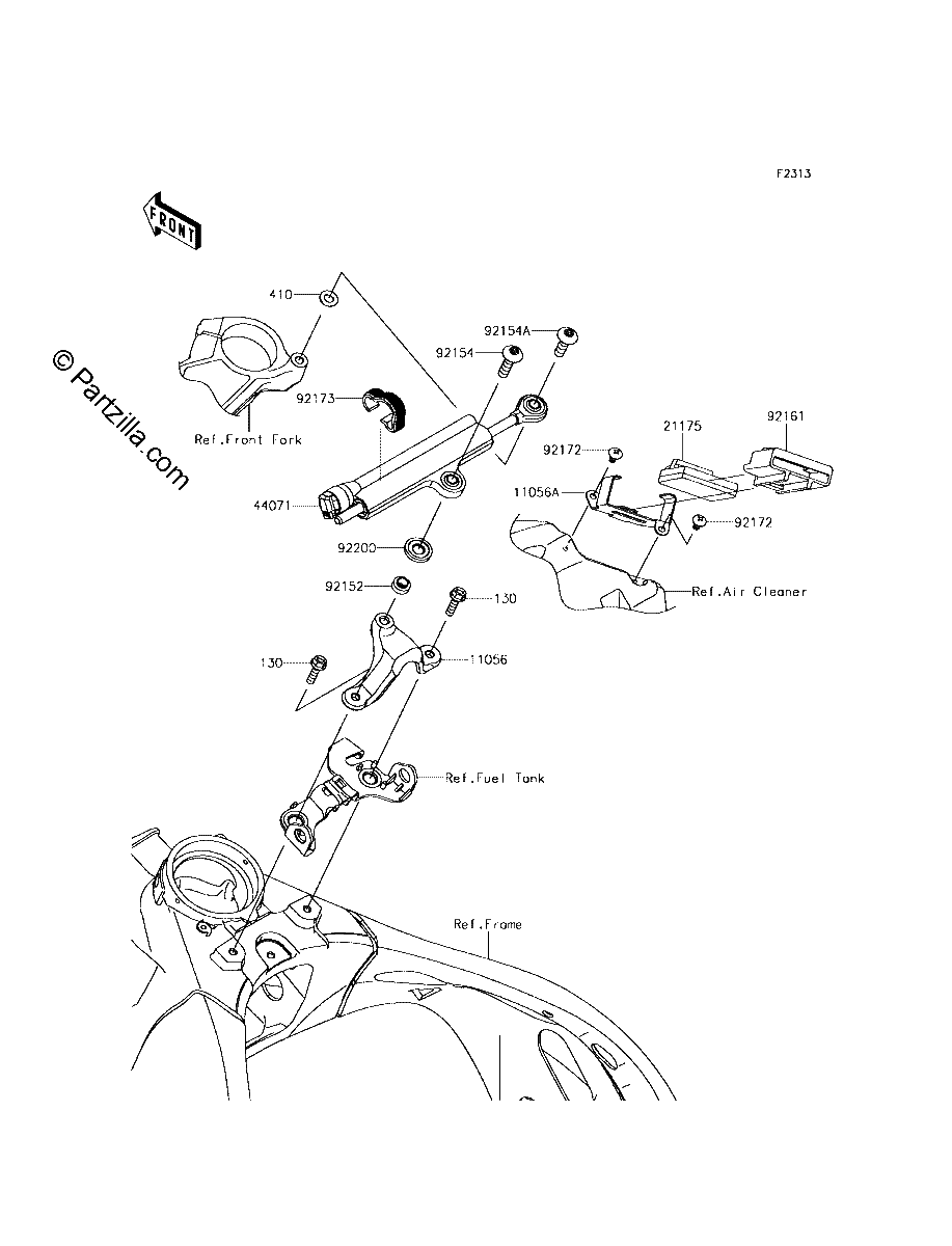 Diagrama de STEERING DAMPER