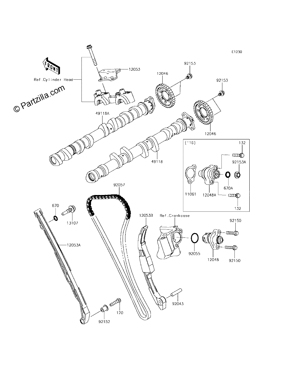 Diagrama de CAMSHAFT S TENSIONER