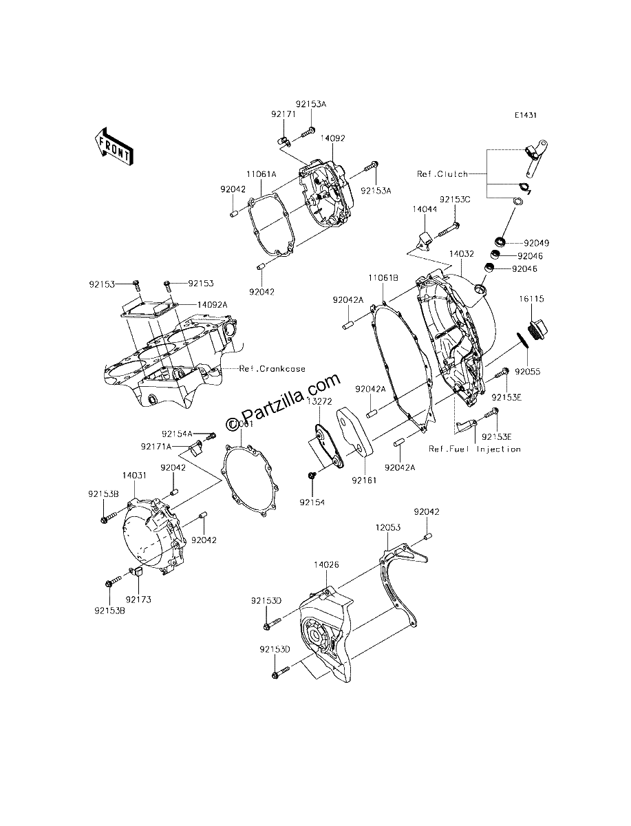 Diagrama de ENGINE COVER S