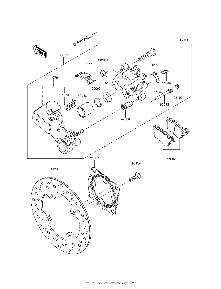 Diagrama de REAR BRAKE