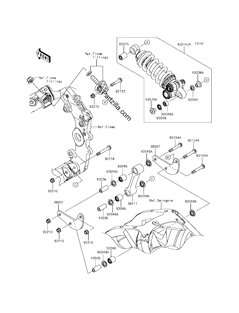 Diagrama de SUSPENSION SHOCK ABSORBER