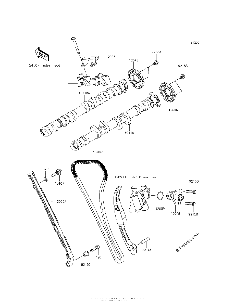Diagrama de CAMSHAFT S TENSIONER