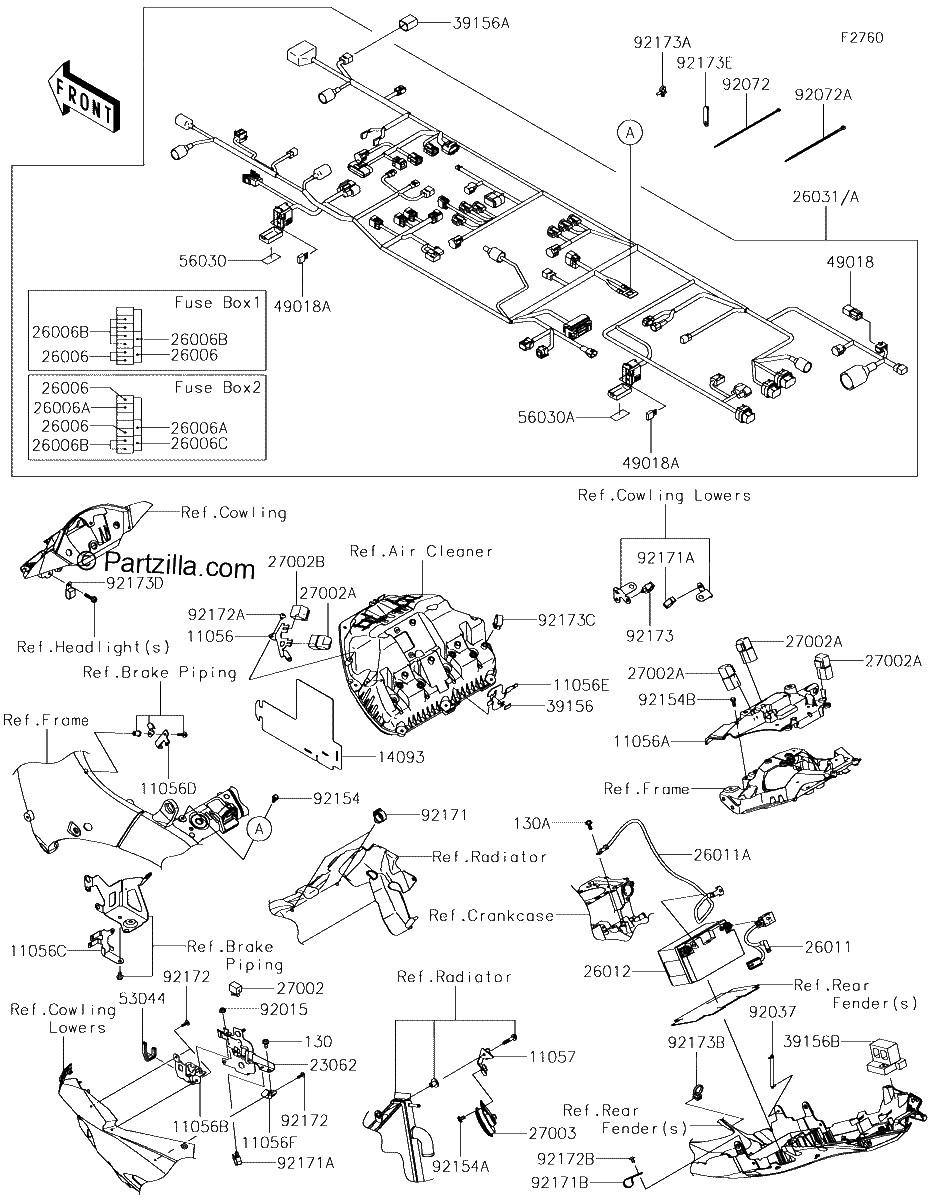 Diagrama de CHASSIS ELECTRICAL EQUIPMENT