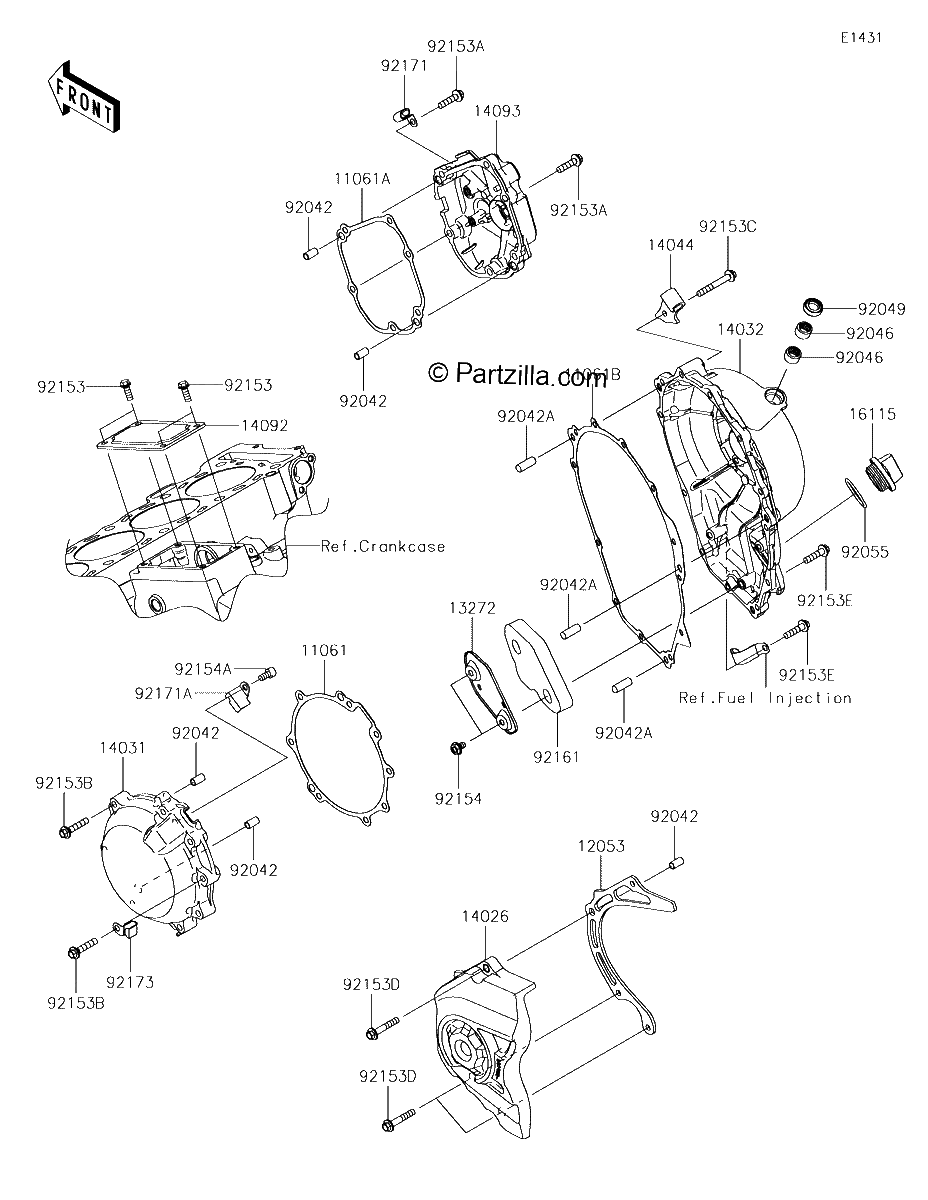 Diagrama de ENGINE COVER S