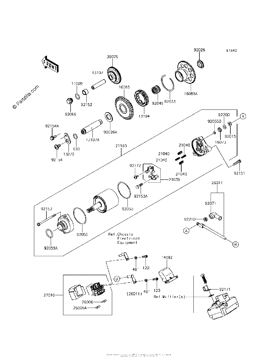 Diagrama de STARTER MOTOR