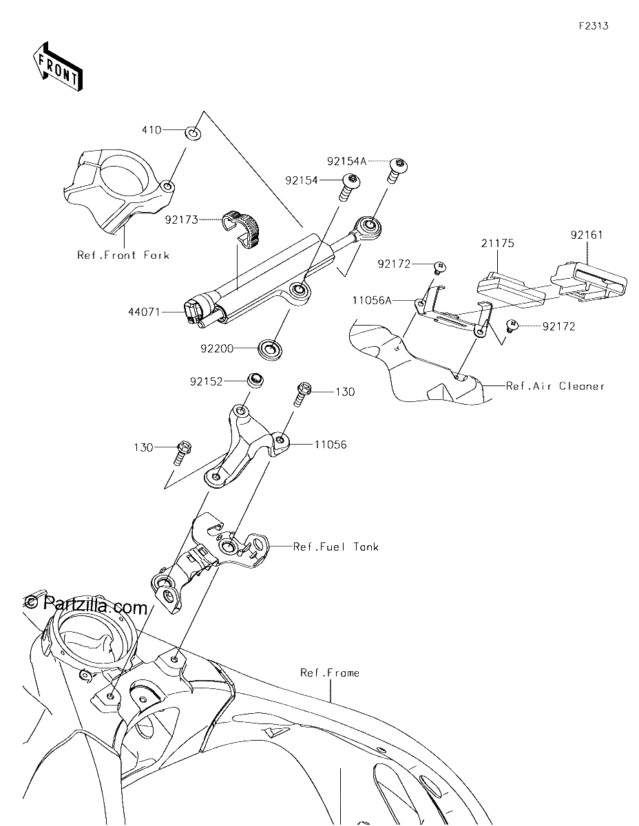Diagrama de STEERING DAMPER