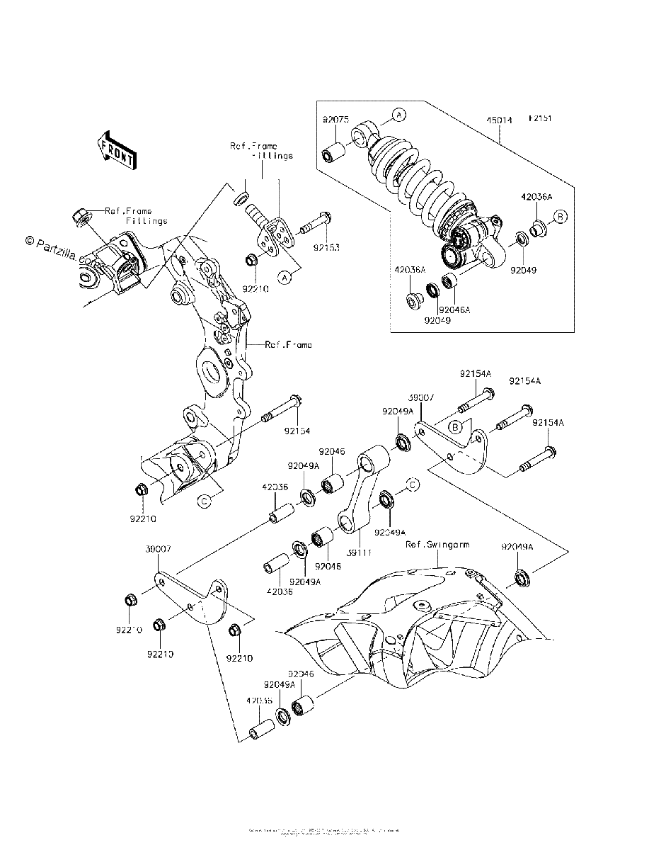 Diagrama de SUSPENSION SHOCK ABSORBER