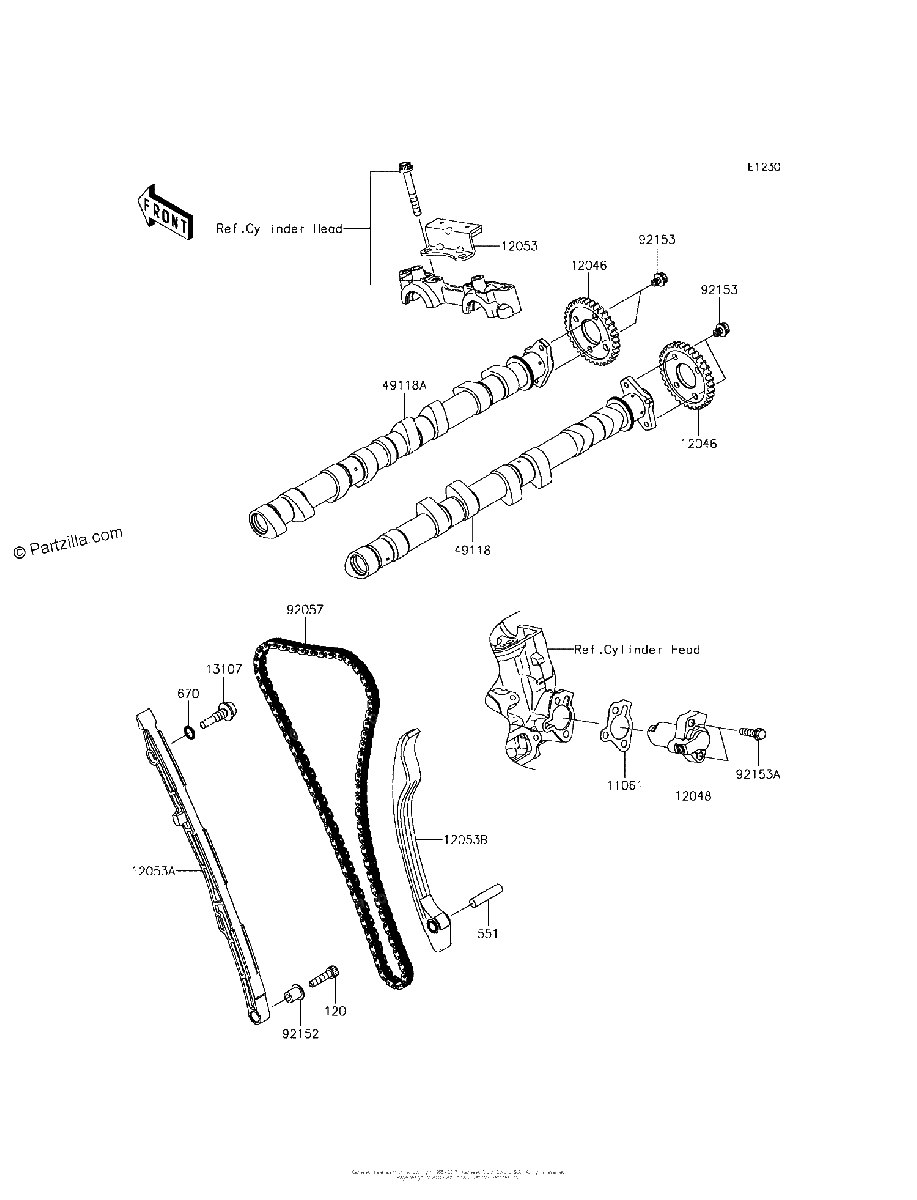 Diagrama de CAMSHAFT S TENSIONER