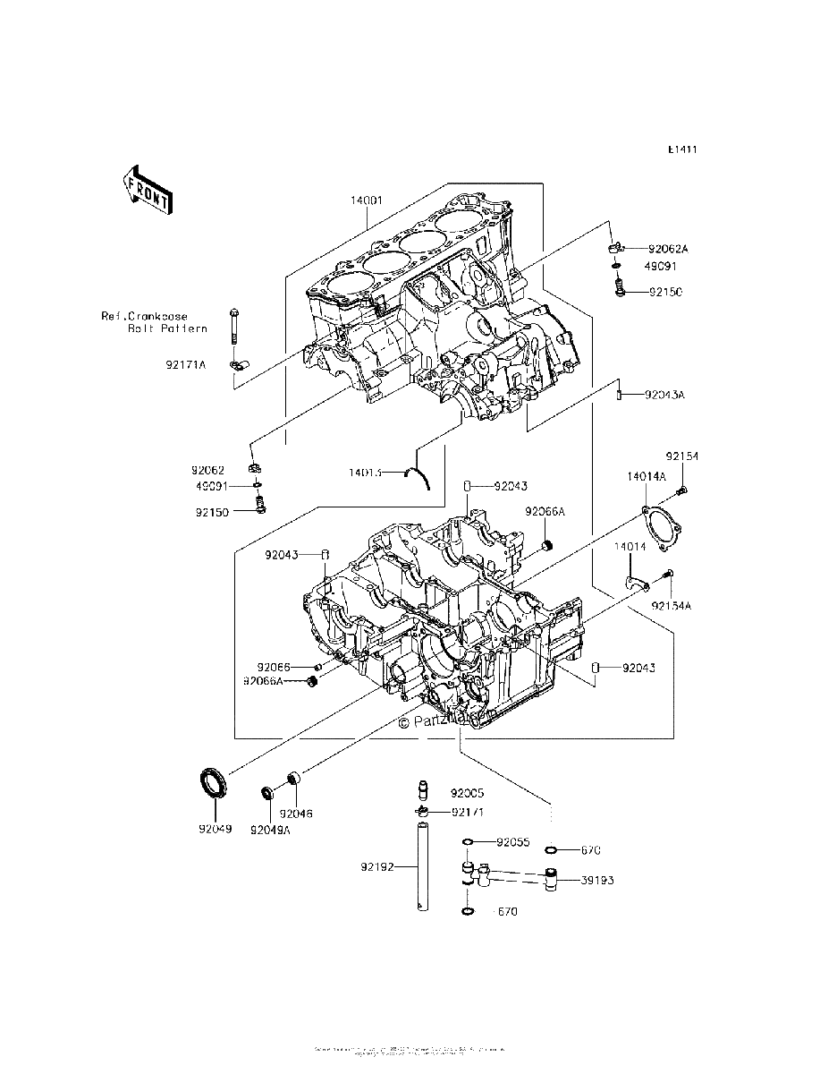 Diagrama de CRANKCASE