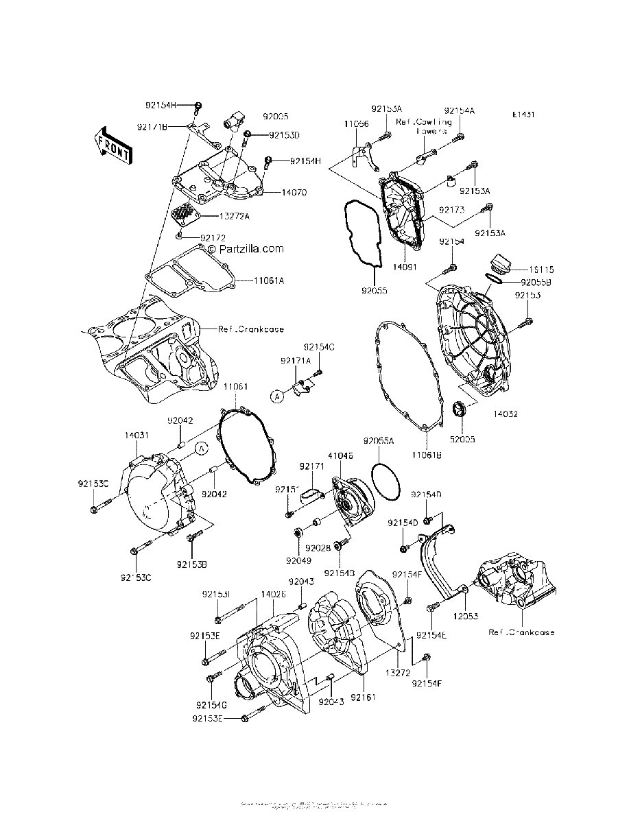 Diagrama de ENGINE COVER S
