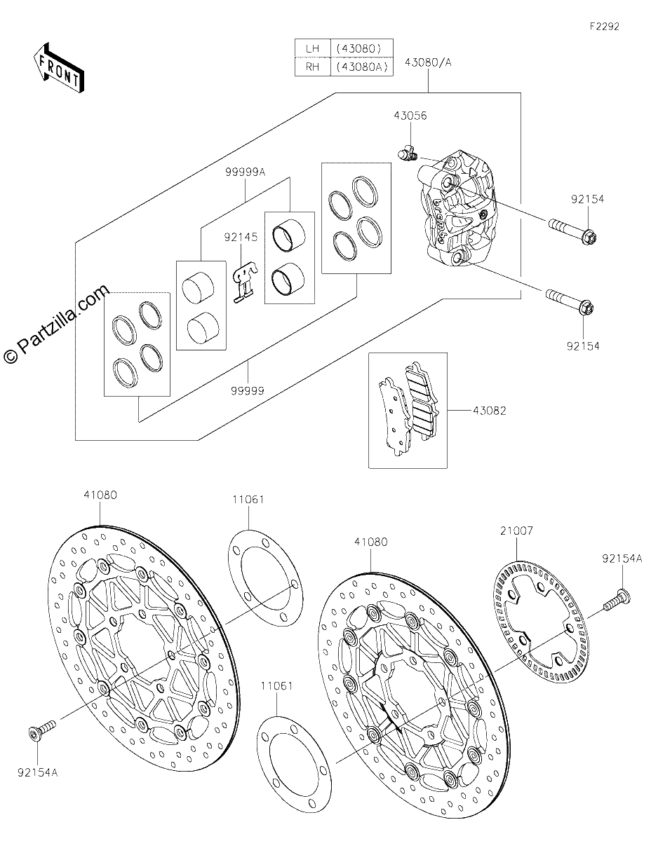 Diagrama de FRONT BRAKE