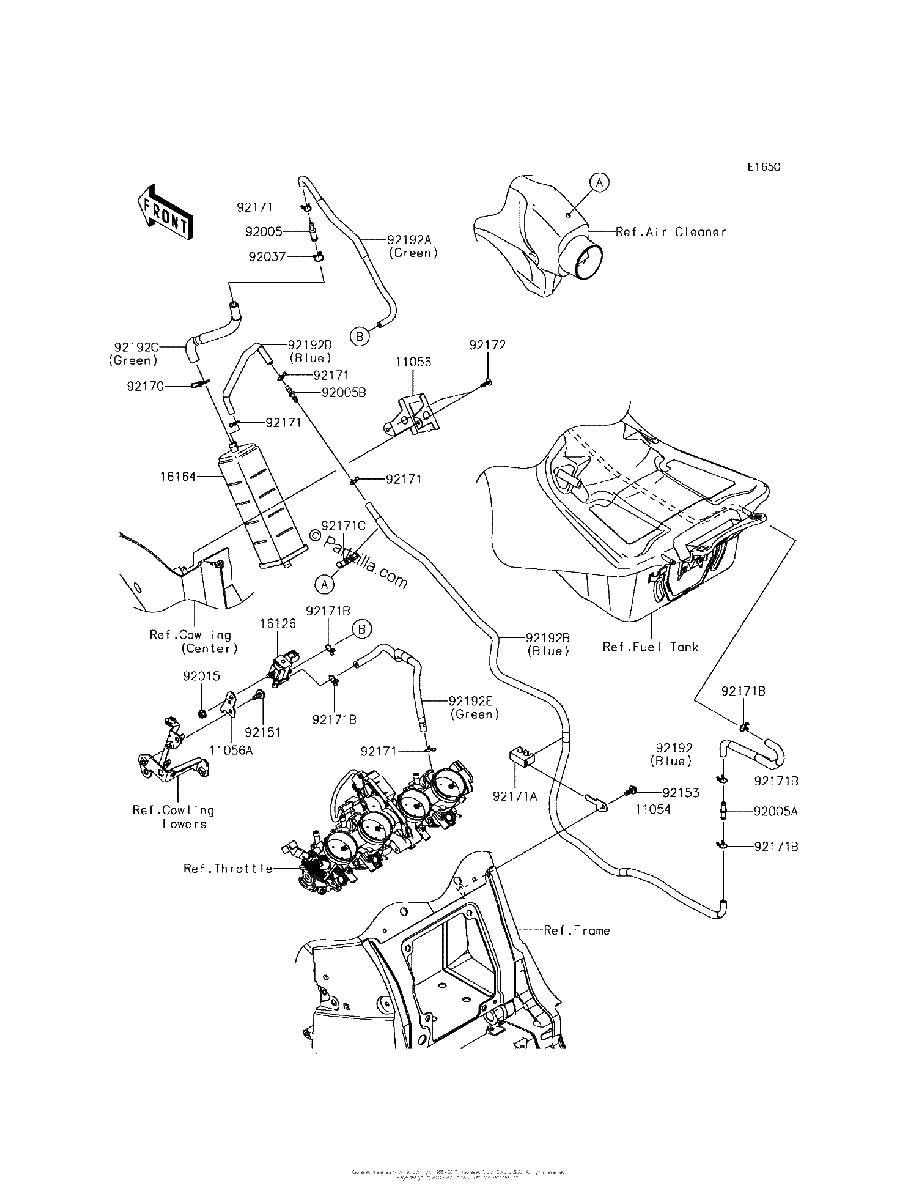 Diagrama de FUEL EVAPORATIVE SYSTEM CA