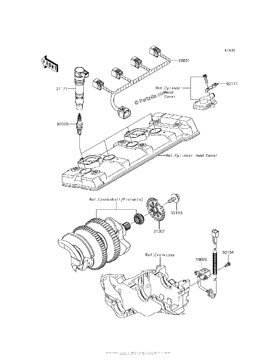 Diagrama de IGNITION SYSTEM