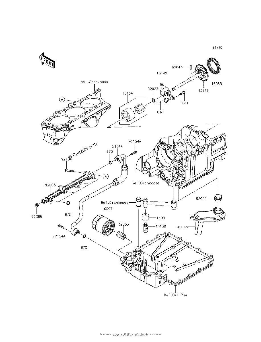 Diagrama de OIL PUMP OIL FILTER
