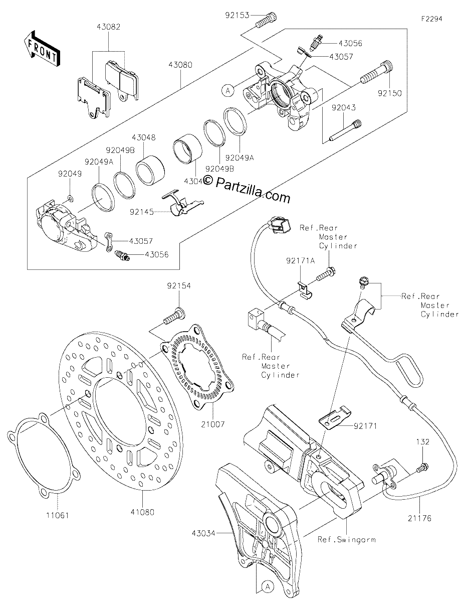 Diagrama de REAR BRAKE