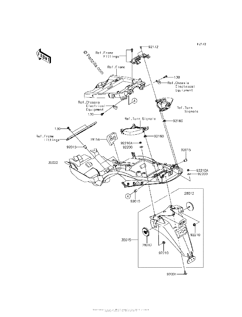 Diagrama de REAR FENDER S