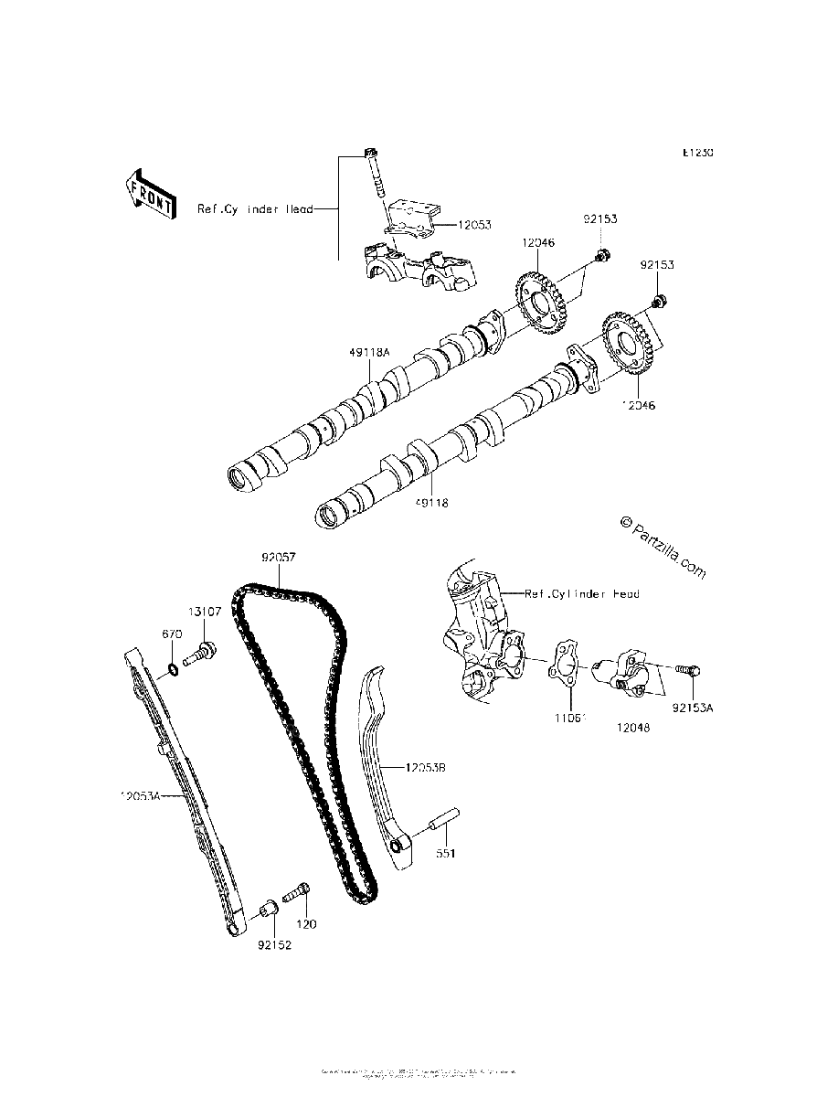 Diagrama de CAMSHAFT S TENSIONER