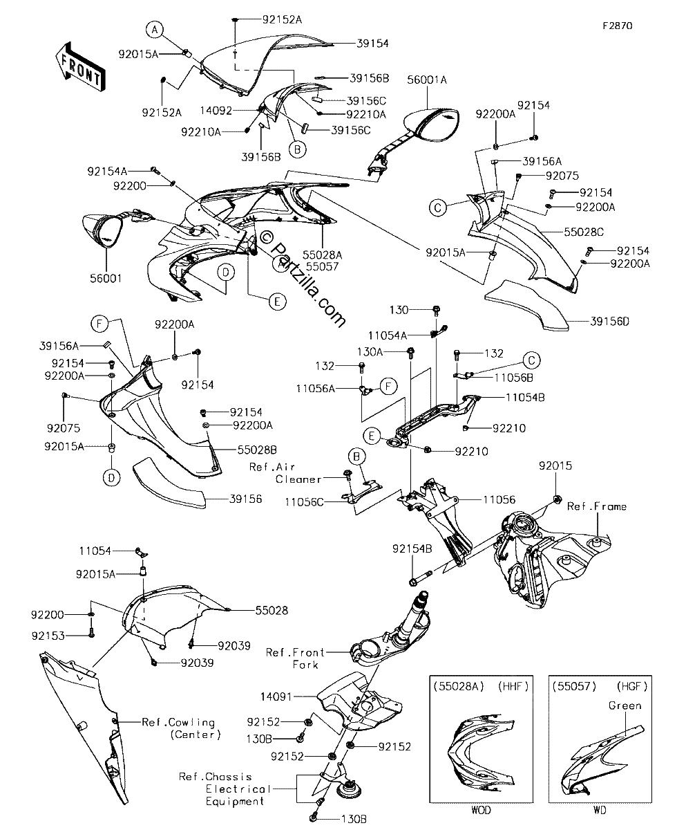Diagrama de COWLING UPPER