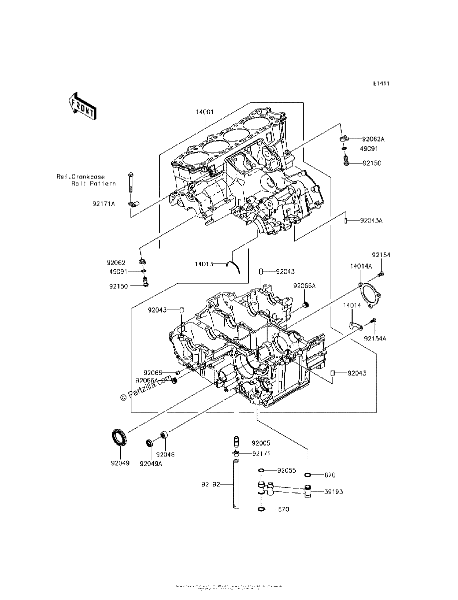 Diagrama de CRANKCASE