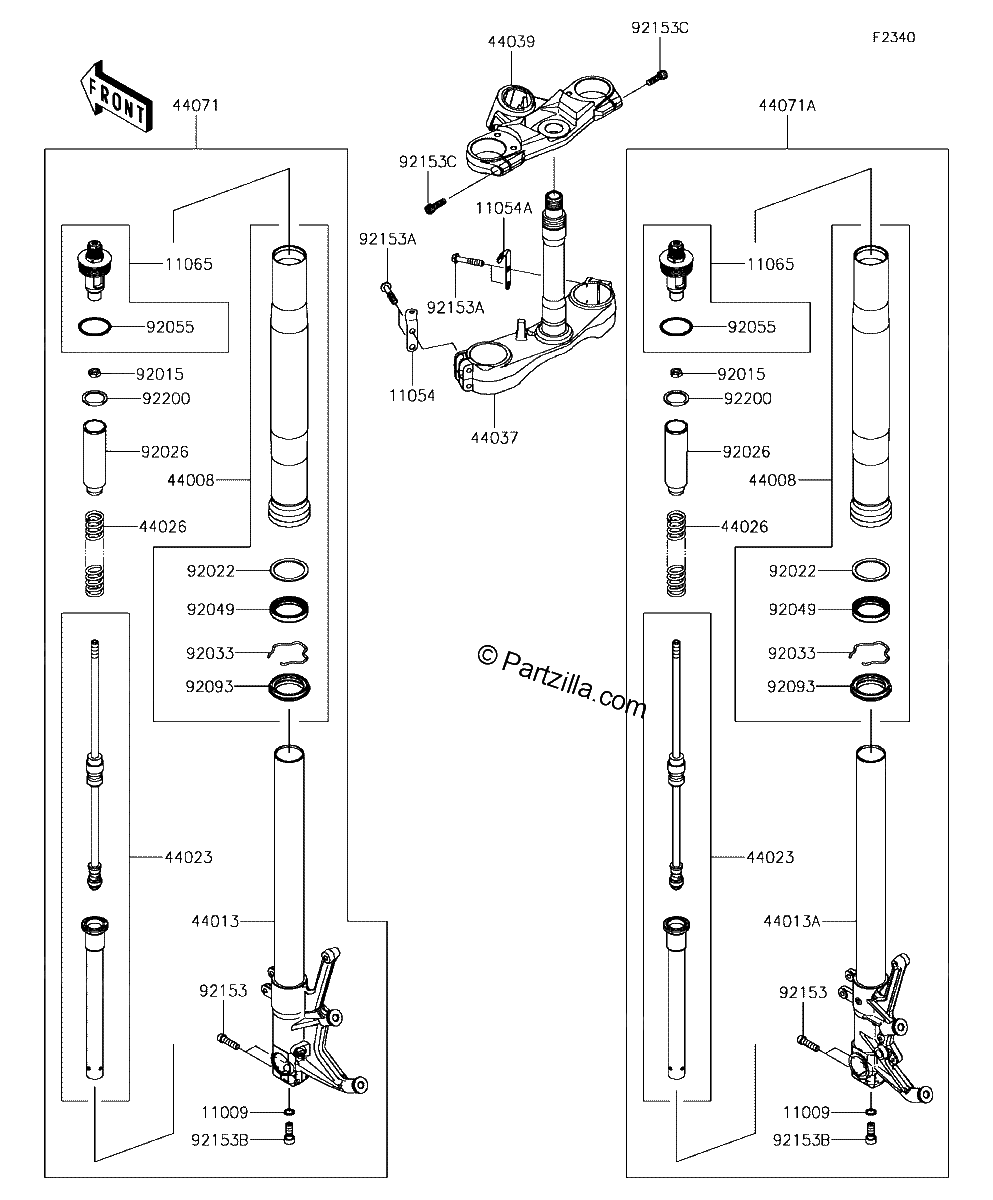 Diagrama de FRONT FORK