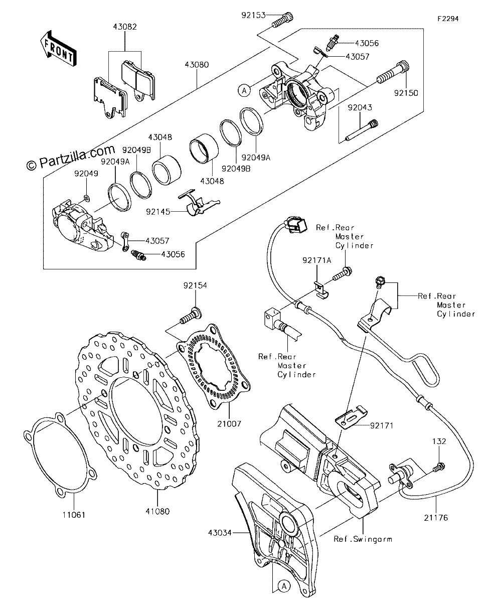 Diagrama de REAR BRAKE
