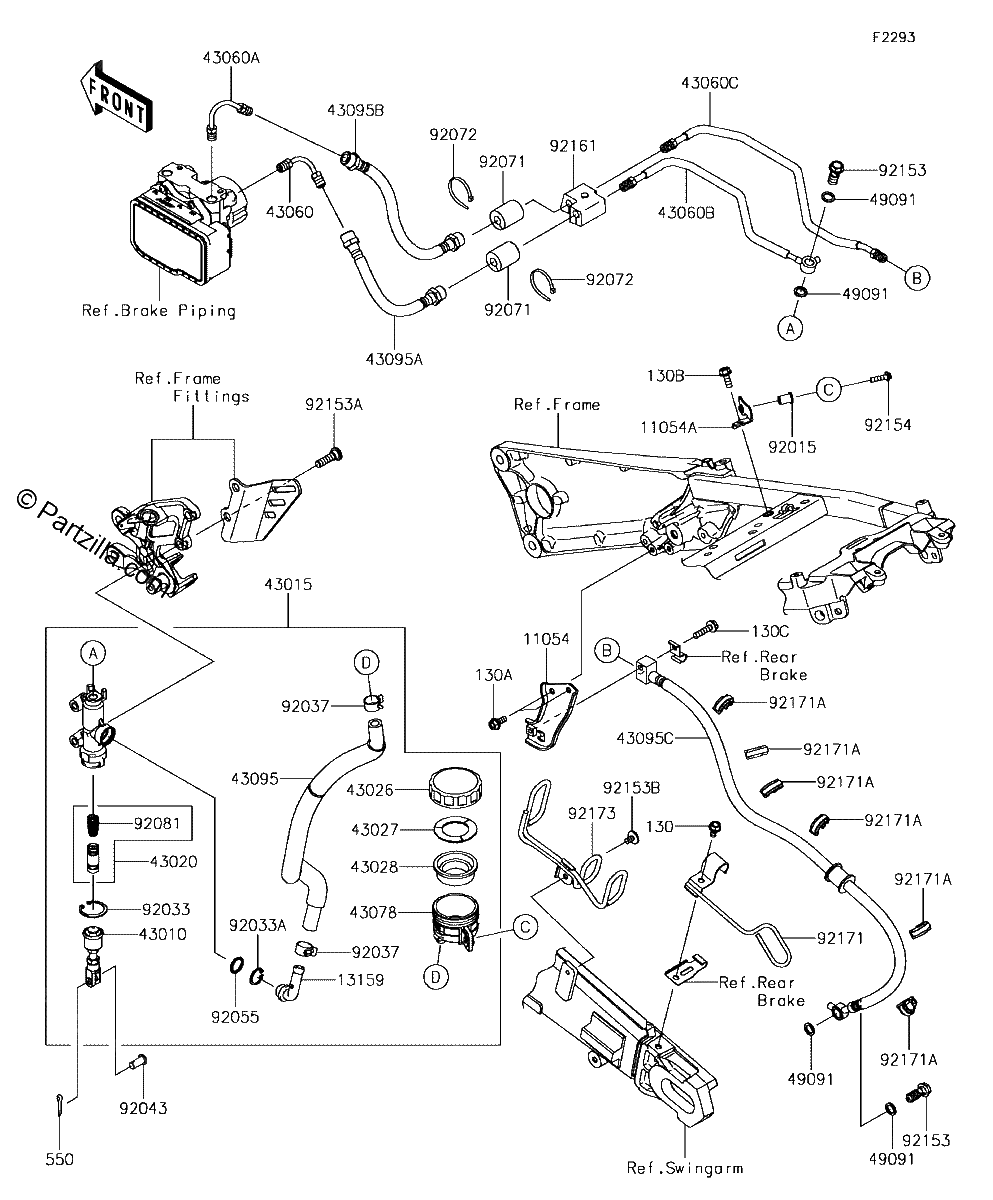 Diagrama de REAR MASTER CYLINDER