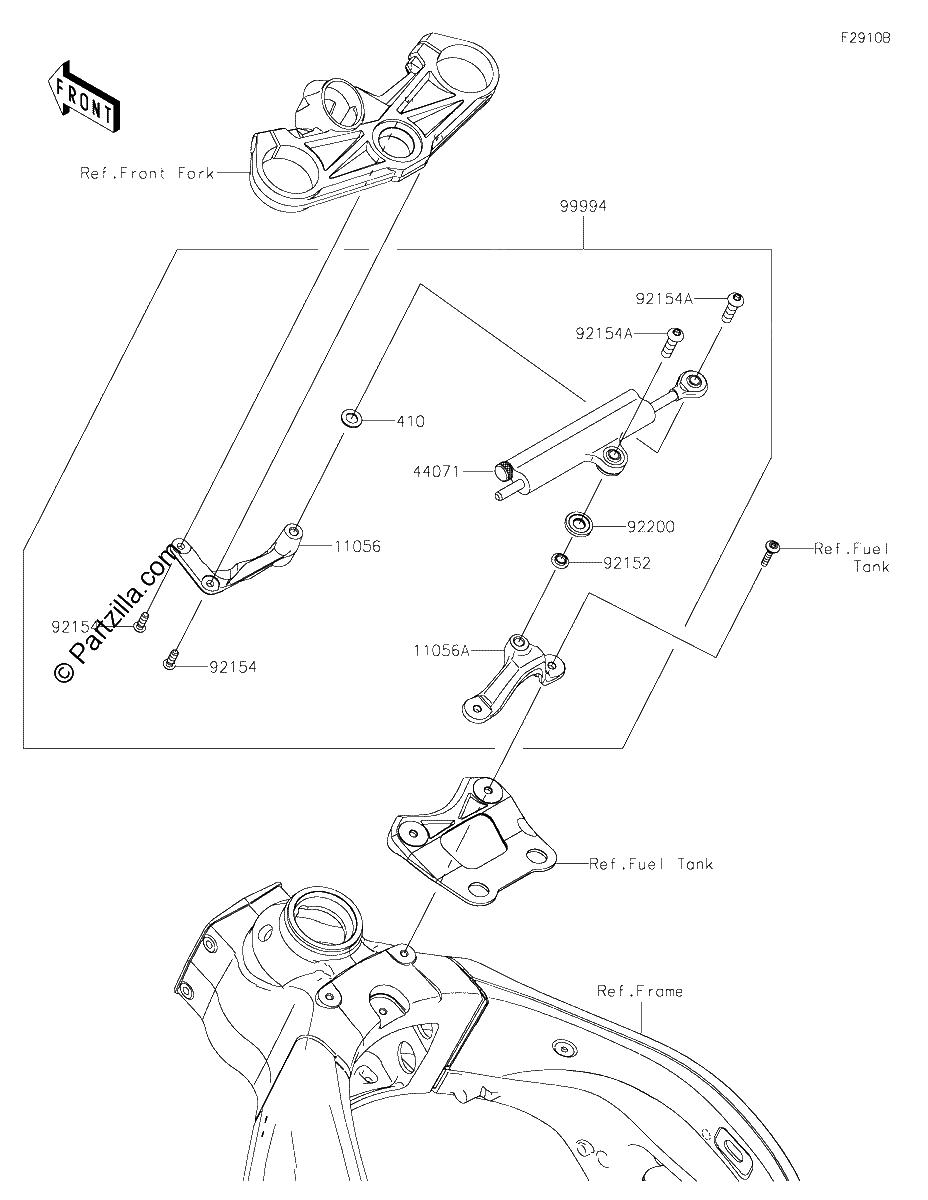 Diagrama de ACCESSORY STEERING DAMPER