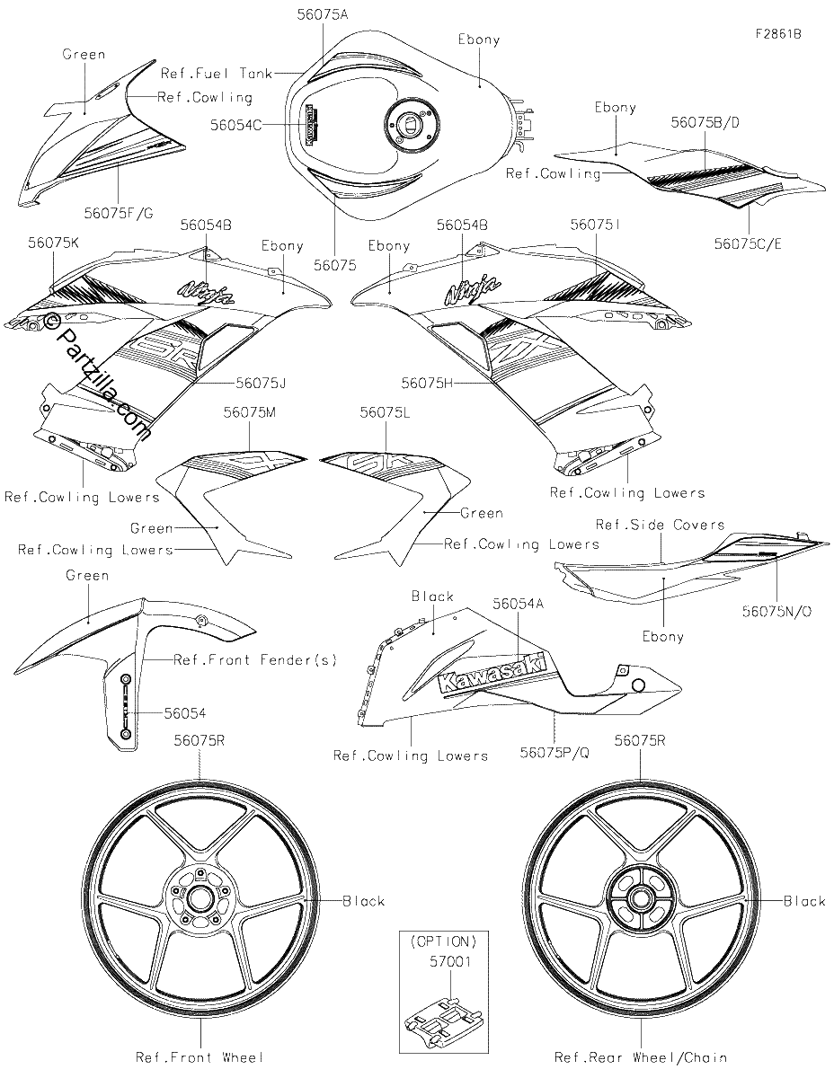 Diagrama de DECALS GREEN FGFA FHFA