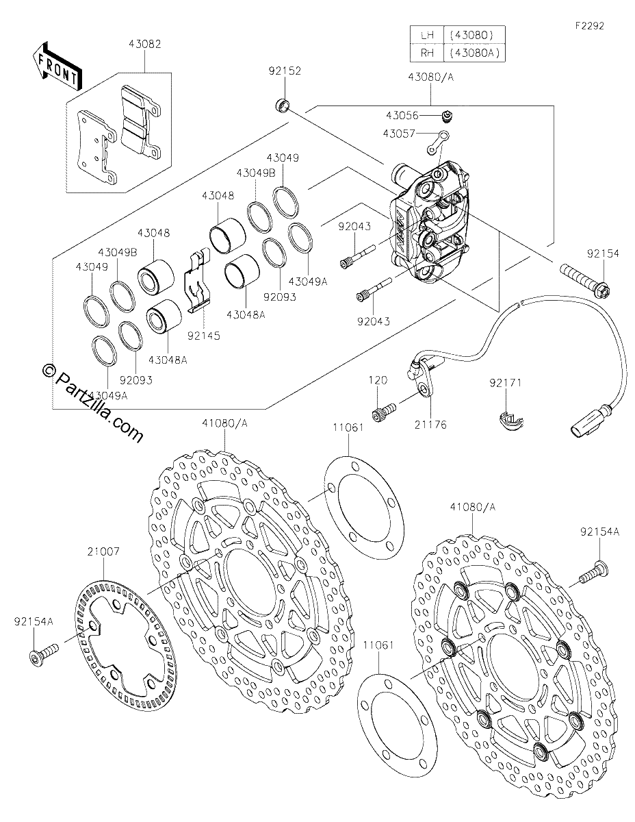 Diagrama de FRONT BRAKE