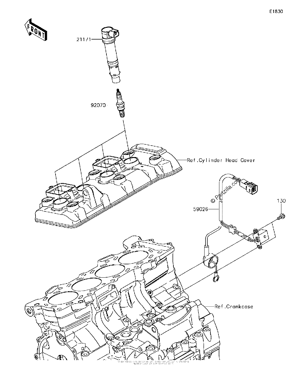 Diagrama de IGNITION SYSTEM