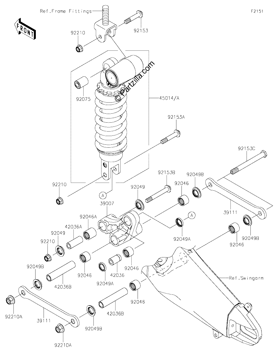 Diagrama de SUSPENSION SHOCK ABSORBER