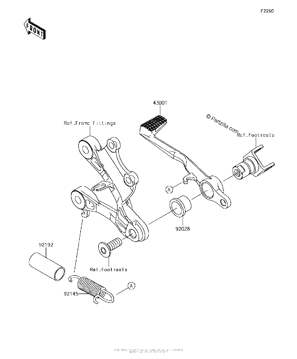 Diagrama de BRAKE PEDAL TORQUE LINK