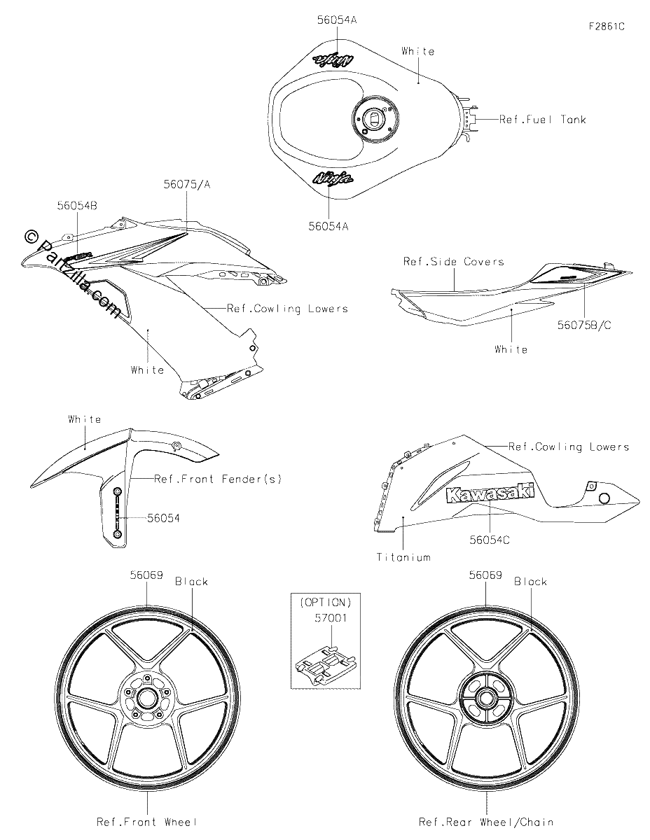 Diagrama de DECALS WHITE FHF