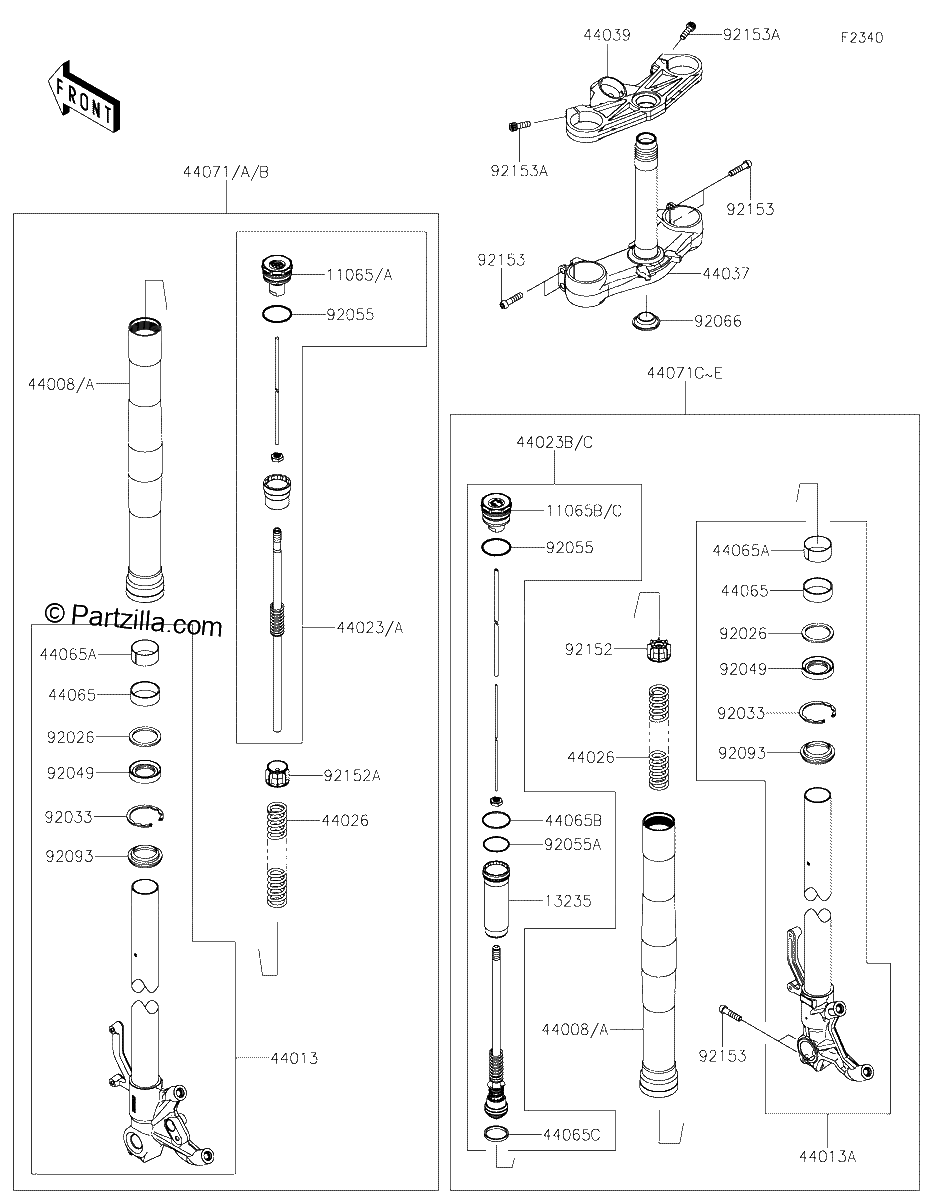 Diagrama de FRONT FORK