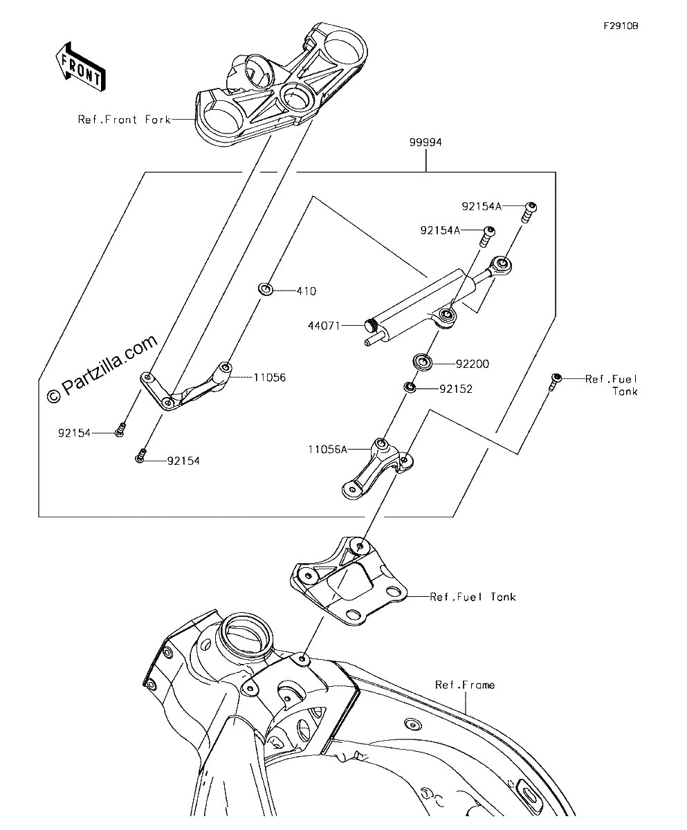 Diagrama de ACCESSORY STEERING DAMPER