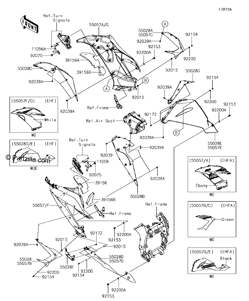 Diagrama de COWLING LOWERS EHF EHFA
