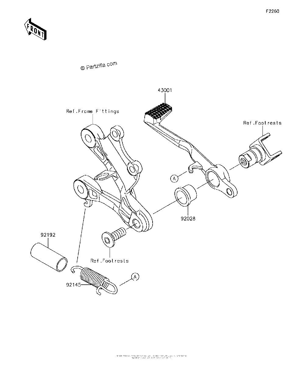 Diagrama de BRAKE PEDAL TORQUE LINK