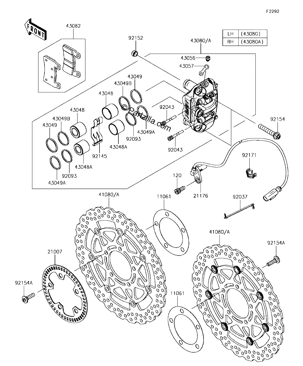 Diagrama de FRONT BRAKE