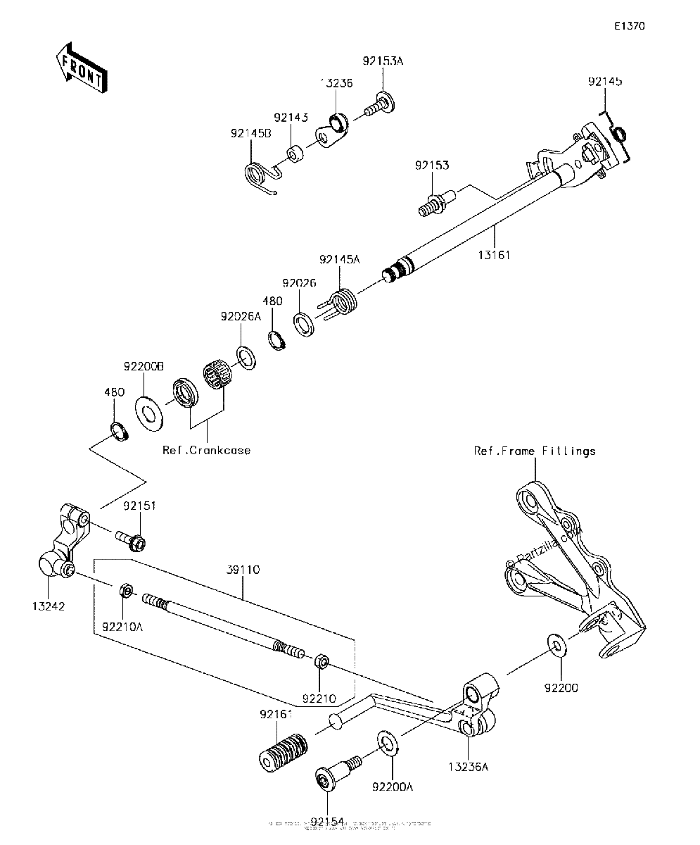 Diagrama de GEAR CHANGE MECHANISM