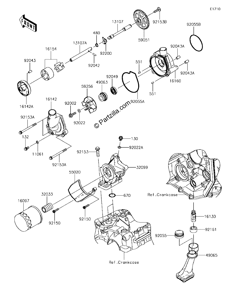 Diagrama de OIL PUMP OIL FILTER