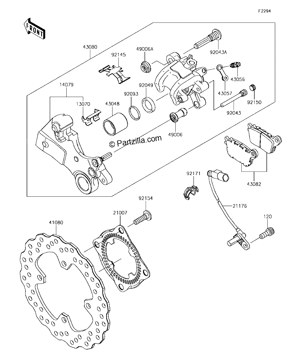 Diagrama de REAR BRAKE